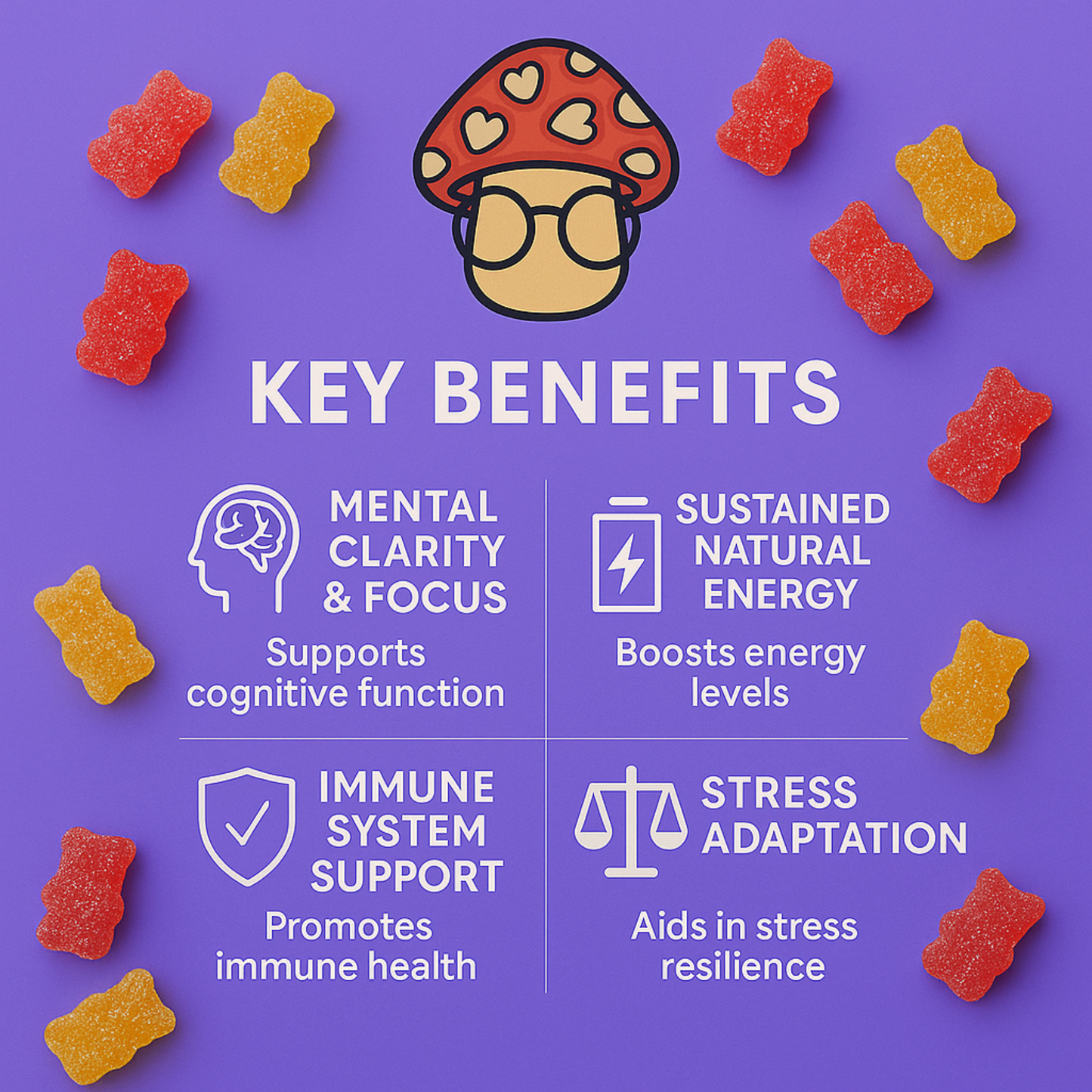 Organic & Functional Mushroom Gummies
