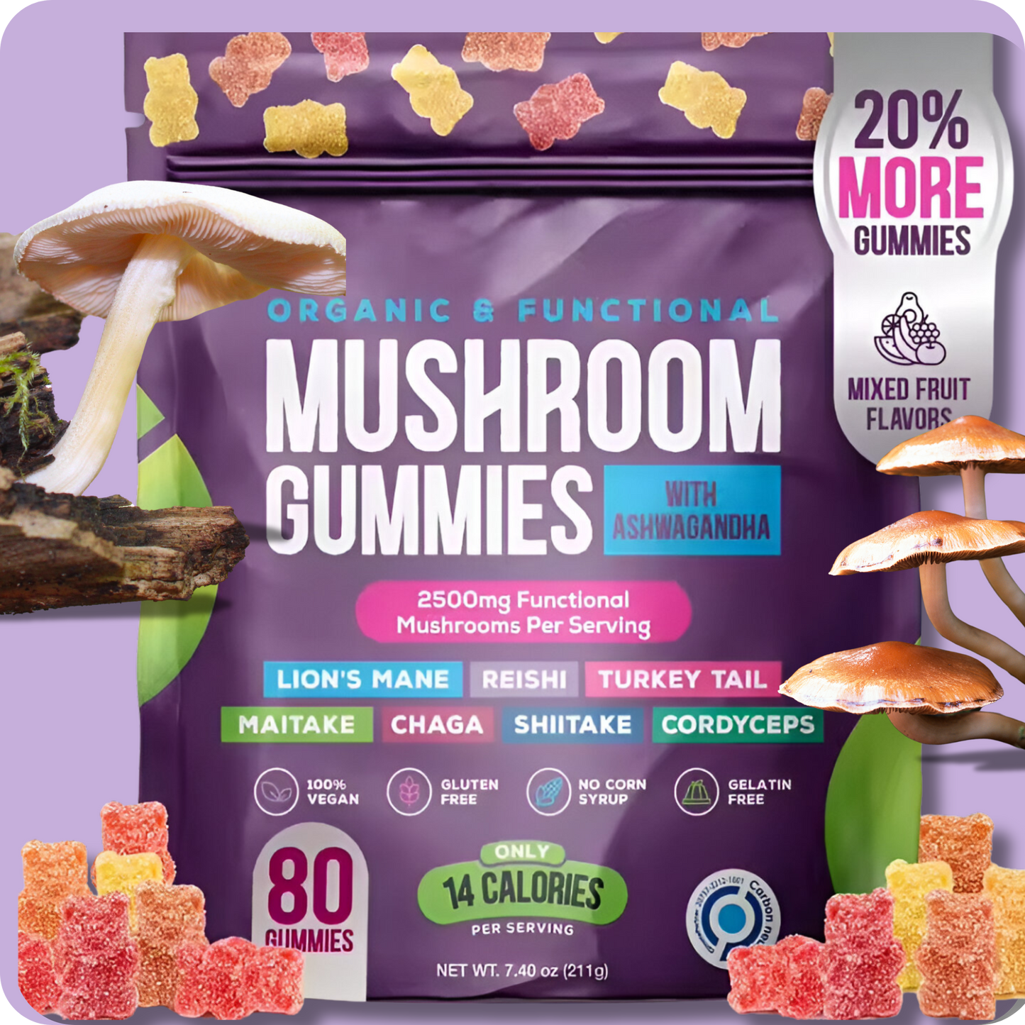 Organic & Functional Mushroom Gummies